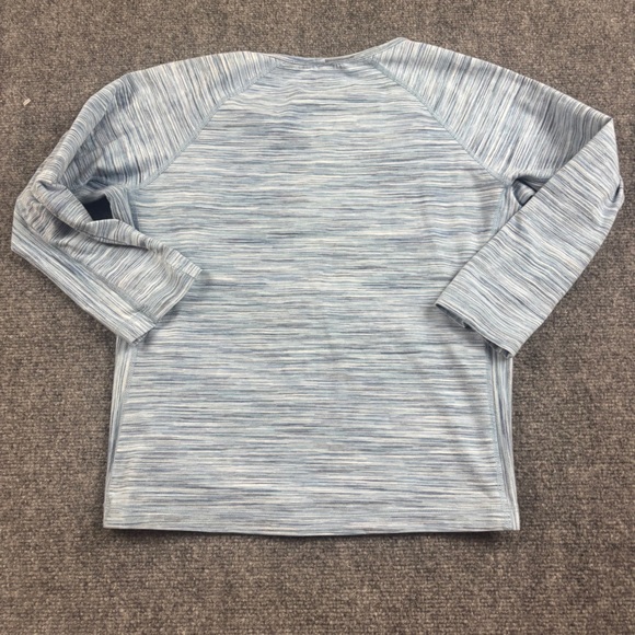 MOUNTAIN HARDWEAR Women’s Heathered Blue 3/4 Length Sleeve T-Shirt size: Medium - Picture 2 of 9